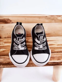 Dětské látkové tenisky BIG STAR KK374049 Černý a bílý