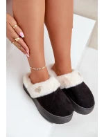 Dámské Pantofle S Kožíškem A Dekorativním Černé model 21677887 - Boto Dámské Pantofle S Kožíškem A Dekorativním Černé model 21677887 - Boto