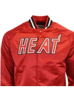 Mitchell & Ness Pánská lehká saténová bunda NBA Miami Heat Mitchell & Ness Pánská lehká saténová bunda NBA Miami Heat