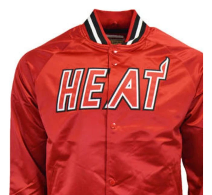Mitchell & Ness Pánská lehká saténová bunda NBA Miami Heat Mitchell & Ness Pánská lehká saténová bunda NBA Miami Heat