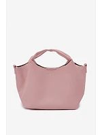 Růžová kabelka z imitace kůže Corisse