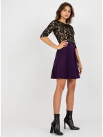 Sukienka LK SK model 21237701 ciemny fioletowy - FPrice