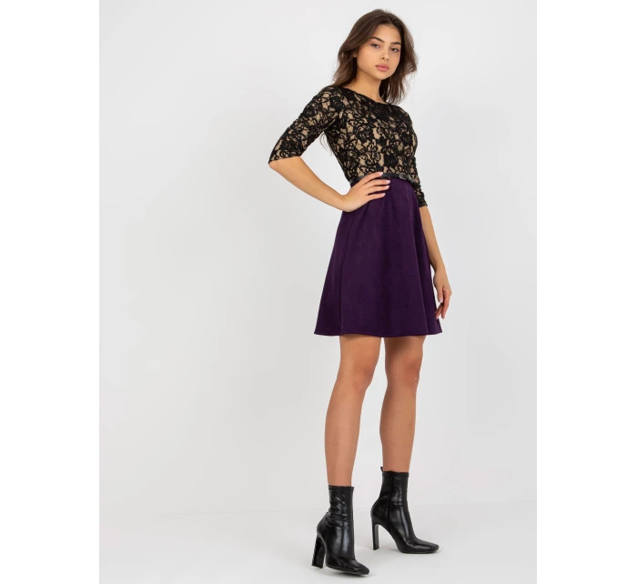 Sukienka LK SK model 21237701 ciemny fioletowy - FPrice