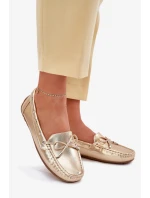 Dámské mokasíny z eko kůže Si Passione – zlaté