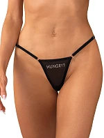 Dámská sexy tanga Violami Hungry černé - Obsessive