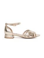 Originální sandály zlaté dámské Obcas Originální sandály zlaté dámské Obcas