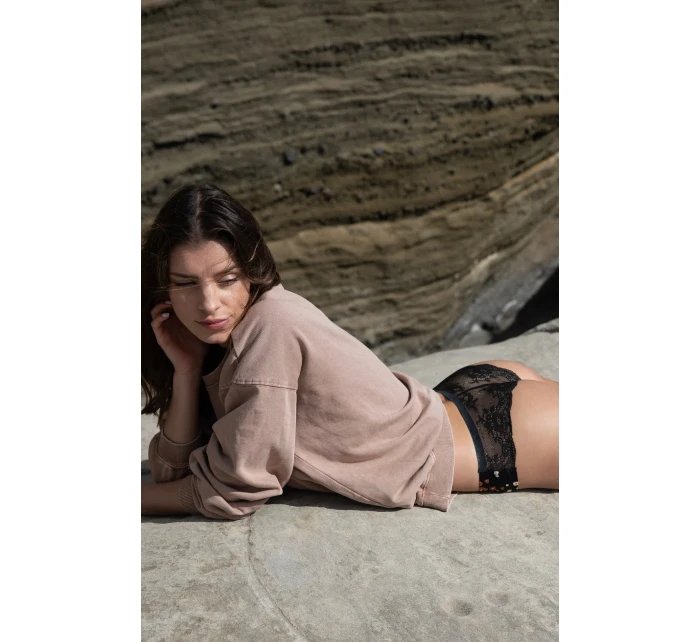 Dámské kalhotky Julimex Tanga Peggy Brown S-XL Dámské kalhotky Julimex Tanga Peggy Brown S-XL