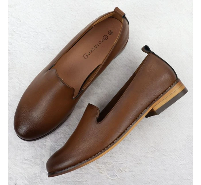 Dámské polobotky lords brown Potocki 19337