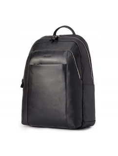 Pánský kožený batoh na notebook  Royal Collection Black - model 21933132