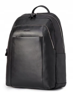 Pánský kožený batoh na notebook  Royal Collection Black - model 21933132