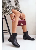 Zateplené dámské boty na plochém podpatku černé model 21672283 - Boto Zateplené dámské boty na plochém podpatku černé model 21672283 - Boto