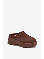 Dámské nízké sněhule na platformě hnědé model 21772413 - Boto Dámské nízké sněhule na platformě hnědé model 21772413 - Boto