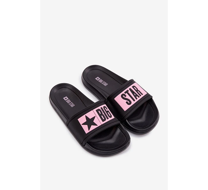 Dětské pantofle Big Star TT374A004 Černo-Růžové Dětské pantofle Big Star TT374A004 Černo-Růžové