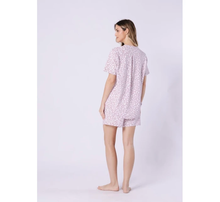 Leveza 1709 Samanta pyžamo kr/r S-XL na zip