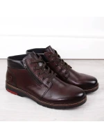 Kožené pohodlné zateplené boty M model 20539794 brown - Rieker