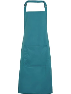 Premier PR 154 Zástěra s laclem a kapsou na břiše "Colours" 39.0154 teal