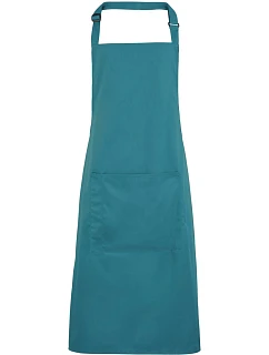Premier PR 154 Zástěra s laclem a kapsou na břiše "Colours" 39.0154 teal