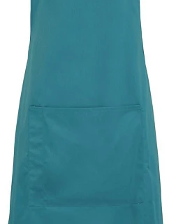 Premier PR 154 Zástěra s laclem a kapsou na břiše "Colours" 39.0154 teal