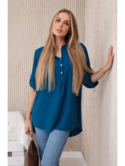 Halenka s prodlouženým zadním dílem námořní Halenka s prodlouženým zadním dílem námořní