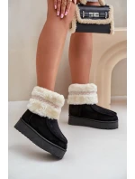 Dámské Sněhule Na Platformě S Kožíškem A Vzorem Černé model 21678807 - Boto Dámské Sněhule Na Platformě S Kožíškem A Vzorem Černé model 21678807 - Boto