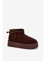 Nízké sněhule na platformě Big Star model 21708613 čokoládové - Big Star Shoes Nízké sněhule na platformě Big Star model 21708613 čokoládové - Big Star Shoes