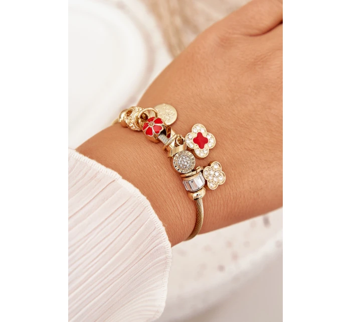 Dámský Náramek Charms Růžový Stříbrný Mouse Dámský Náramek Charms Růžový Stříbrný Mouse