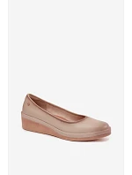 Kožené dámské polobotky na platformě Vinceza Béžové Kožené dámské polobotky na platformě Vinceza Béžové