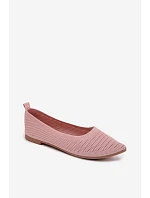 Síťované Textilní Baleríny Dámské Růžové model 22102858 - Boto Síťované Textilní Baleríny Dámské Růžové model 22102858 - Boto