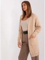 Sweter AT SW model 18990696 beżowy - FPrice Sweter AT SW model 18990696 beżowy - FPrice