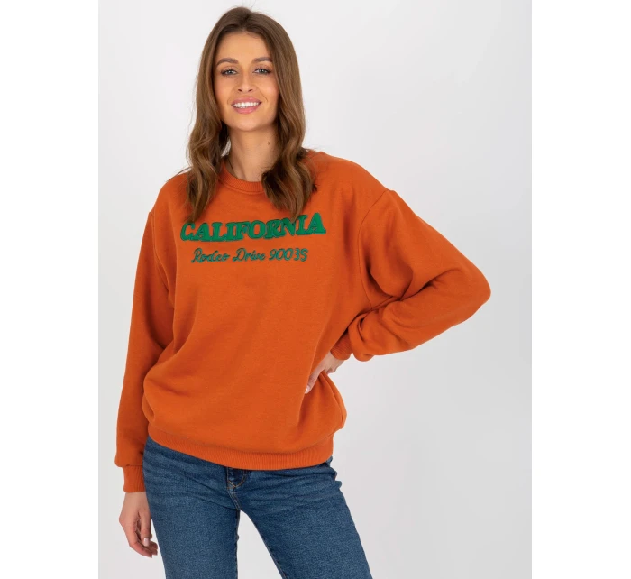 Dámská mikina MA BL tmavě oranžová model 18249863 - FPrice Dámská mikina MA BL tmavě oranžová model 18249863 - FPrice