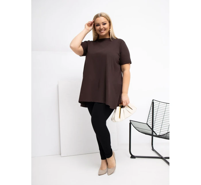 Bluzka RV BZ  ciemny brązowy model 21870775 - FPrice