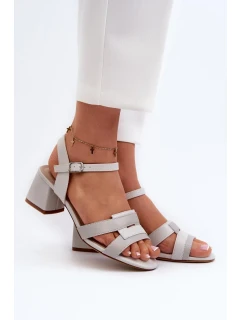 Sandály na podpatku model 197094 Step in style