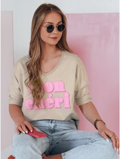 Dámská halenka CHERINO hnědá s potiskem FashionStreet RY2830