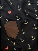 Tmavě modrá vzorovaná dámská mikina model 21310484 - 6&8 Fashion