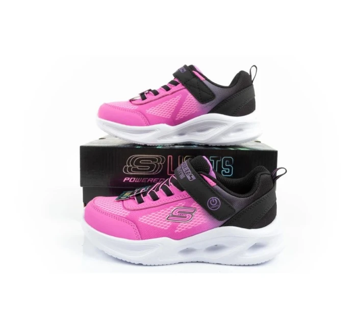 Skechers S Lights boty pro dívky sportovní děti pohodlné LED