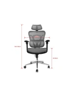 Vybavení Ergonomická kancelářská židle + opěrky hlavy / opěrky hlavy Grey Lite Retail Vybavení Ergonomická kancelářská židle + opěrky hlavy / opěrky hlavy Grey Lite Retail