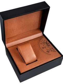 Dřevěná mahagonová krabička na hodinky PREMIUM PDR-4