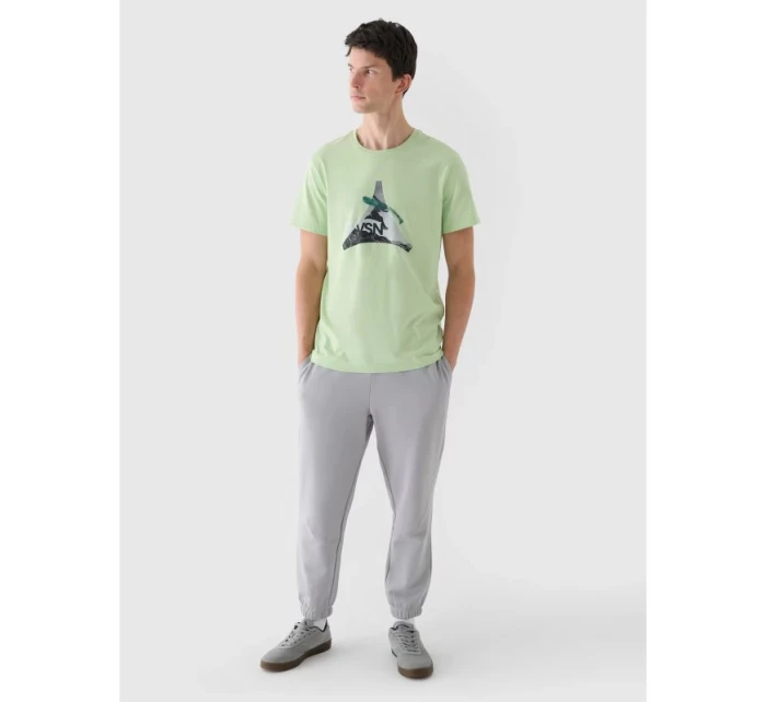 Pánské tričko s potiskem 4F 4FRAW24TTSHM2301-41S pánské Pánské tričko s potiskem 4F 4FRAW24TTSHM2301-41S pánské