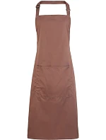 Premier PR 154 Zástěra s laclem a kapsou na břiše "Colours" 39.0154 mocha Premier PR 154 Zástěra s laclem a kapsou na břiše "Colours" 39.0154 mocha