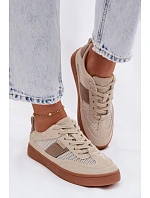 Dámské tenisky Big Star model 22100903 Béžové - Big Star Shoes Dámské tenisky Big Star model 22100903 Béžové - Big Star Shoes