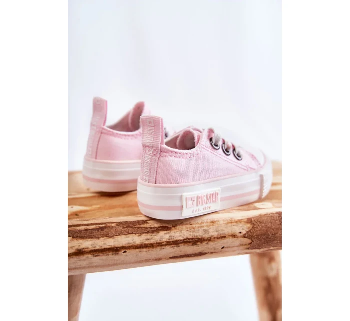 Dětské látkové tenisky BIG STAR KK374052 Růžová Dětské látkové tenisky BIG STAR KK374052 Růžová