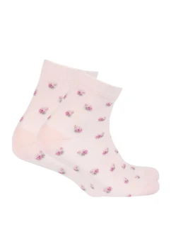 TENKÉ PONOŽKY BARVA 2-6 LET DÍVKY RŮŽOVÁ 24-26