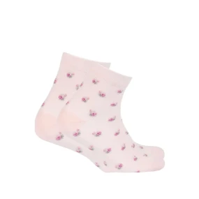 TENKÉ PONOŽKY BARVA 2-6 LET DÍVKY RŮŽOVÁ 24-26