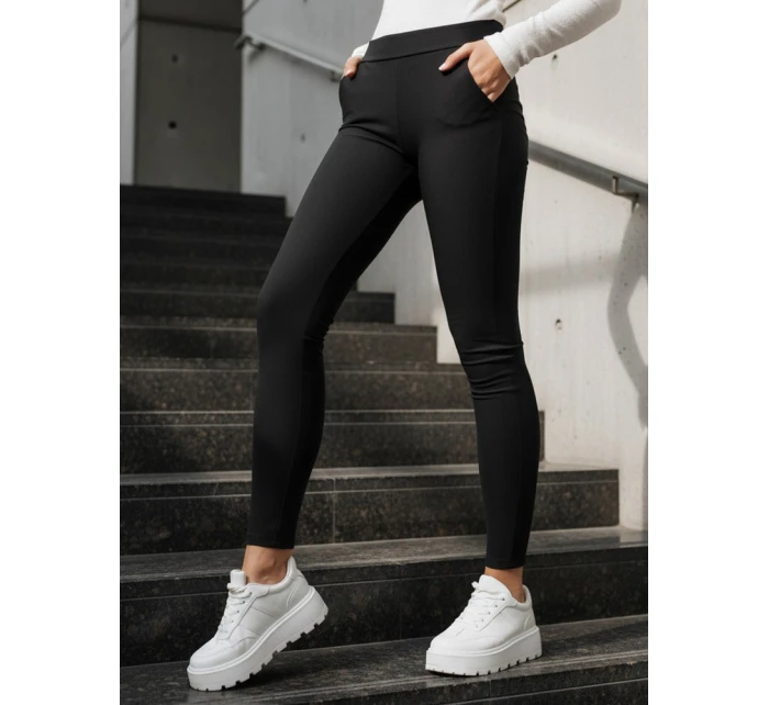 Dámské legíny černé FashionStreet UY2732 Dámské legíny černé FashionStreet UY2732