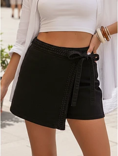 Dámská džínová sukně-šortky černá FashionStreet SY0494