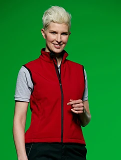Daiber JN 138 Dámská 3-vrstvá softshellová vesta 02.0138 red