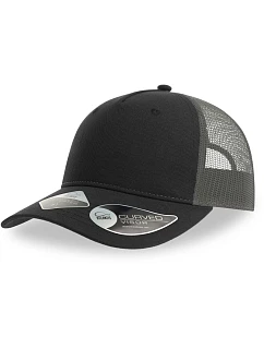 Atlantis Headwear Zion 5 panelová Trucker kšiltovka 33.0120 black/dark grey