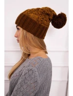 Paris fleecová čepice K213 hnědá+hořčičná Paris fleecová čepice K213 hnědá+hořčičná