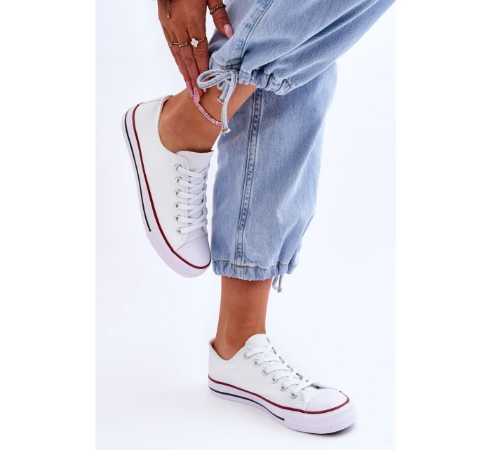 Klasické nízké dámské tenisky Bíle Vegas Klasické nízké dámské tenisky Bíle Vegas