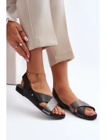 Kožené Sandály Na Suchý Černé model 21647961 - Zazoo